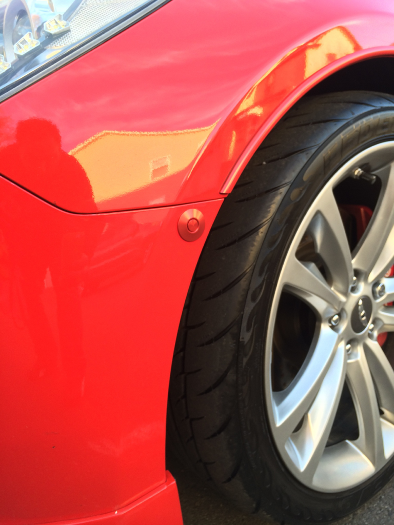 Genesis Coupe Front Bumper Quick Release Kit Move Over Racing