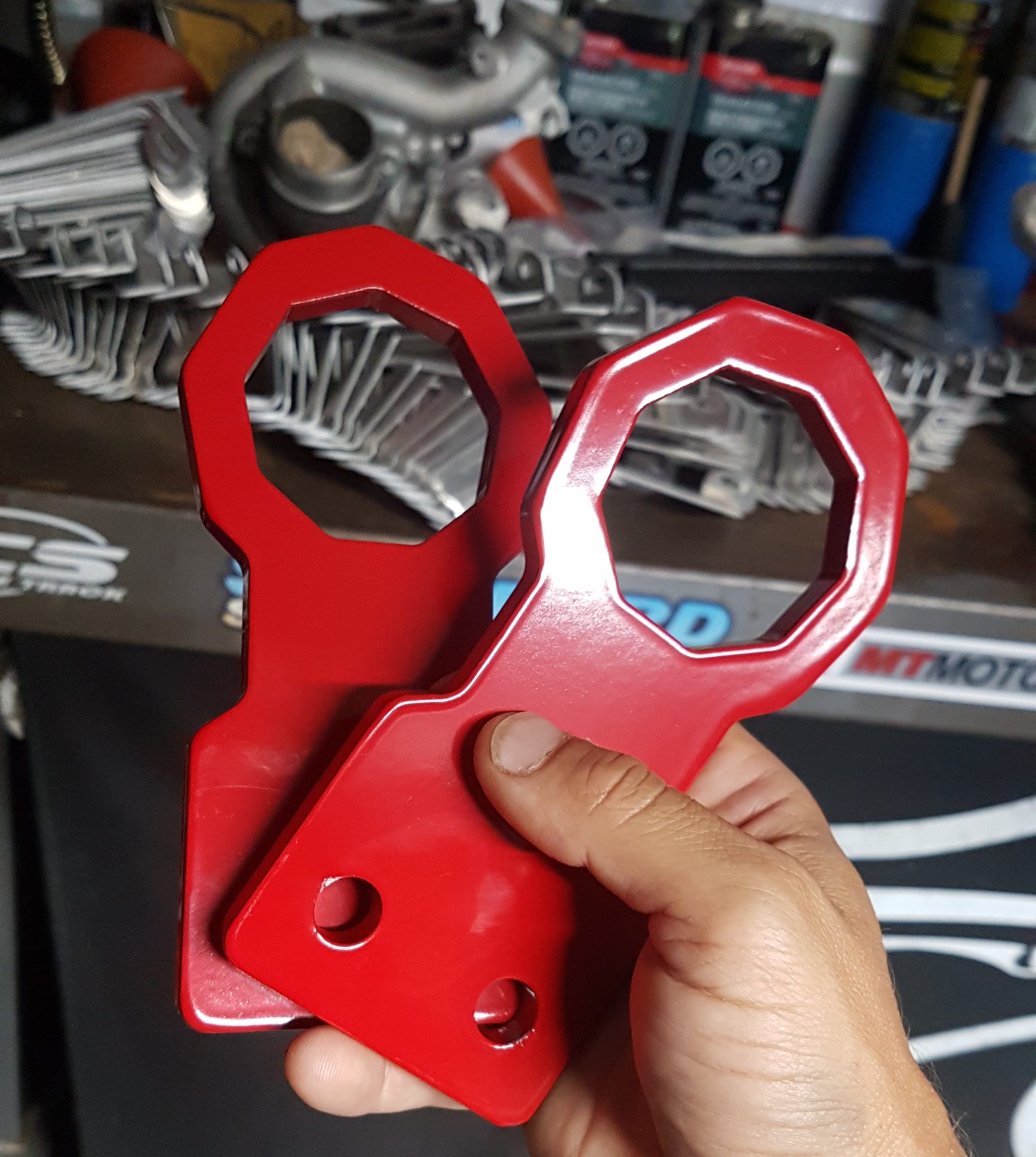 Evo Track Spec Front Tow Hook Move Over Racing